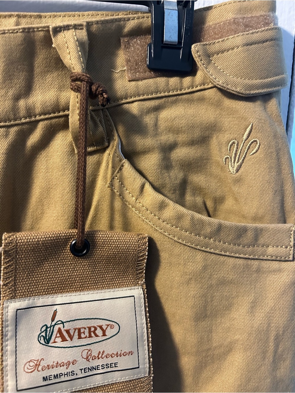 NWT AVERY HERITAGE Work Pants in Khaki Brown, Adjustable Ankles and Waist, TOUGH - Picture 14 of 16